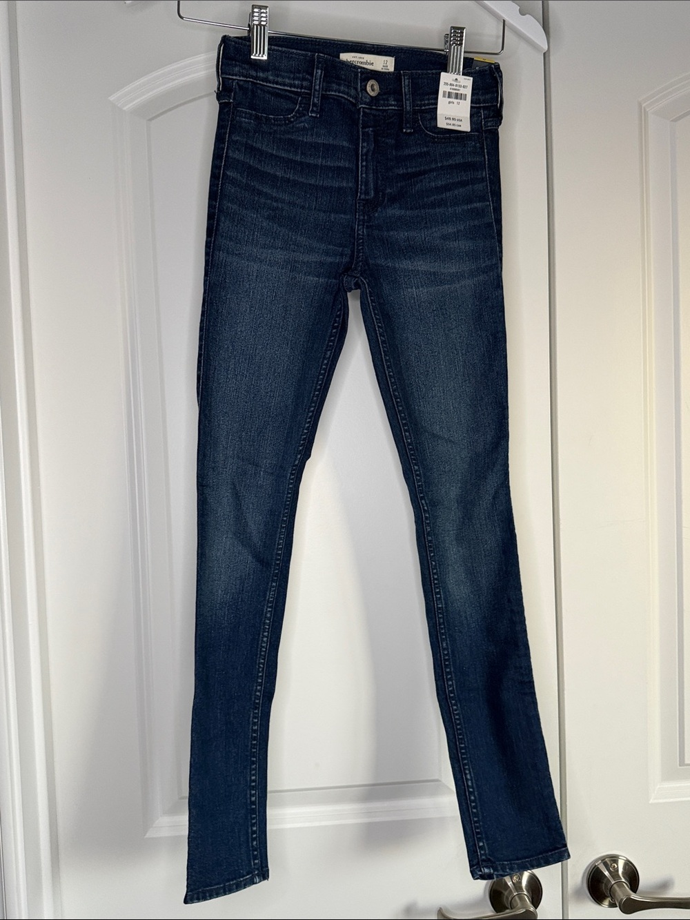 abercrombie kids dark indigo skinny jeans